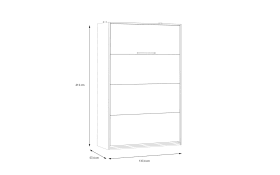 Multifunktionsbett Smart Room, Eiche-Nachbildung/weiß, 137,4 x 215 cm