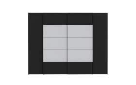 Kleiderschrank Narago, schwarz/weiß, 270,3 x 210,5 cm