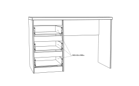 Schreibtisch Net106, weiß