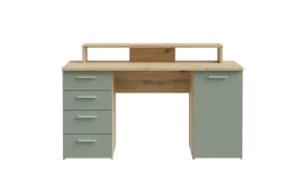 Schreibtisch Net106, Artisan Eiche Nachbildung/salbei