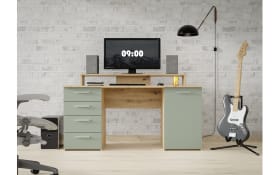 Schreibtisch Net106, Artisan Eiche Nachbildung/salbei