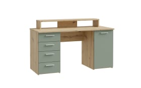 Schreibtisch Net106, Artisan Eiche Nachbildung/salbei
