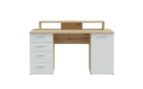 Schreibtisch Net106, Artisan Eiche Nachbildung/hellgrau