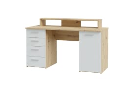 Schreibtisch Net106, Artisan Eiche Nachbildung/hellgrau