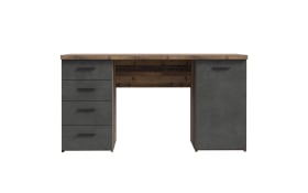 Schreibtisch Net106, Old Wood-Nachbildung/Beton-Nachbildung