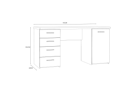 Schreibtisch Net106, Old Wood-Nachbildung/Beton-Nachbildung