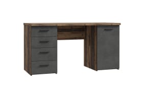 Schreibtisch Net106, Old Wood-Nachbildung/Beton-Nachbildung