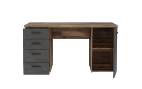 Schreibtisch Net106, Old Wood-Nachbildung/Beton-Nachbildung