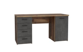 Schreibtisch Net106, Old Wood-Nachbildung/Beton-Nachbildung