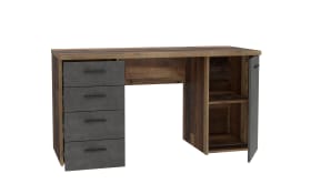 Schreibtisch Net106, Old Wood-Nachbildung/Beton-Nachbildung