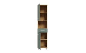 Hochschrank Veris, Artisan Eiche-Nachbildung/salbeifarbig
