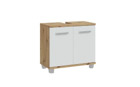 Waschbeckenunterschrank Veris, Artisan Eiche-Nachbildung/grau