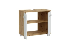Waschbeckenunterschrank Veris, Artisan Eiche-Nachbildung/grau