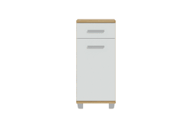 Midischrank Veris, Artisan Eiche-Nachbildung/grau