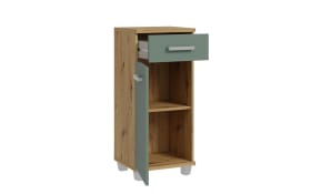 Midischrank Veris, Artisan Eiche-Nachbildung/salbeifarbig