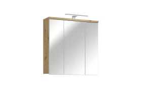 Spiegelschrank Veris, Artisan Eiche-Nachbildung/grau