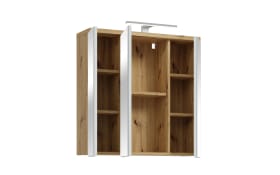 Spiegelschrank Veris, Artisan Eiche-Nachbildung/grau