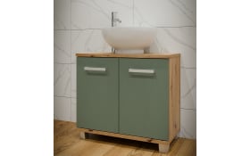 Waschbeckenunterschrank Veris, Artisan Eiche-Nachbildung/salbeifarbig