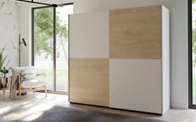 Kleiderschrank Schach&matt, Puccini Eiche-Nachbildung/weiß, 200,1 x 190,5 cm