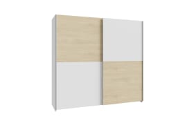 Kleiderschrank Schach&matt, Puccini Eiche-Nachbildung/weiß, 200,1 x 190,5 cm