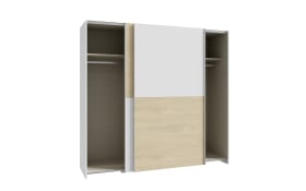 Kleiderschrank Schach&matt, Puccini Eiche-Nachbildung/weiß, 200,1 x 190,5 cm