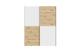 Kleiderschrank Schach&matt, Artisan Eiche-Nachbildung/weiß, 150,1 x 190,5 cm