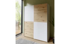 Kleiderschrank Schach&matt, Artisan Eiche-Nachbildung/weiß, 150,1 x 190,5 cm