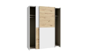 Kleiderschrank Schach&matt, Artisan Eiche-Nachbildung/weiß, 150,1 x 190,5 cm