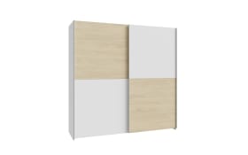 Kleiderschrank Schach&matt, Puccini Eiche-Nachbildung/weiß, 190,1 x 190,5 cm