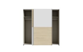 Kleiderschrank Schach&matt, Puccini Eiche-Nachbildung/weiß, 190,1 x 190,5 cm