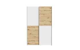 Kleiderschrank Schach&matt, Artisan Eiche-Nachbildung/weiß, 120,1 x 190,5 cm