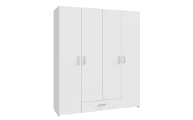 Kleiderschrank Econobox, weiß, 159,1 x 190,5 cm