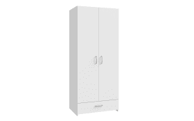 Kleiderschrank Econobox, weiß, 79,7 x 190,5 cm