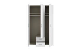 Kleiderschrank Econobox, weiß, 119,4 x 190,5 cm
