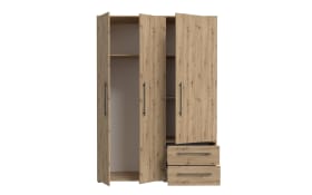 Kleiderschrank Mokkaris, Artisan Eiche-Nachbildung, 144,4 x 200,1 cm