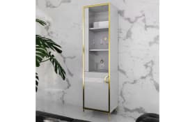 Glasvitrine Golden 2, weiß/goldfarbig, 49,8 cm