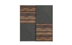 Kleiderschrank Dederik, Old Wood-Nachbildung/grau