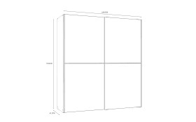 Kleiderschrank Dederik, Old Wood-Nachbildung/grau
