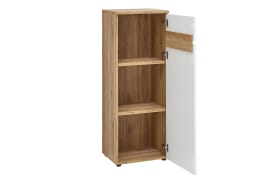 Schrank Clyde, Eiche-Nachbildung/weiß