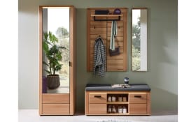 Garderobenschrank Cambra, Wildbuche-Nachbildung, inkl. LED-Beleuchtung