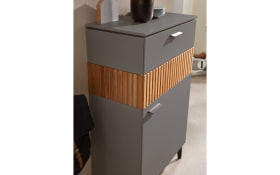 Garderobenschrank Lazise, lichtgrau/Asteiche