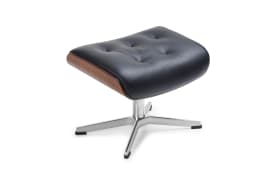 Hocker Timeout Button, schwarz/Walnuss