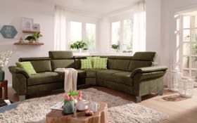 Wohnlandschaft Arngast, olive, inkl. Funktionen