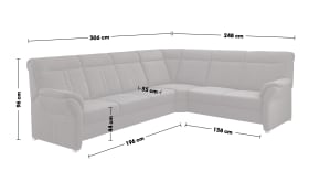 Wohnlandschaft PP-HS06003, grau