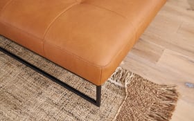 Leder Wohnlandschaft 9360, bright, Metallkufen anthrazit pulverbeschichtet