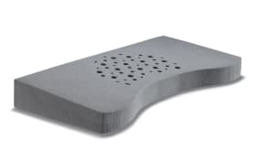 Kissen Geltex Flat, weiß, 70 x 35 cm