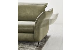 Leder Wohnlandschaft HU-RL17008, olive, inkl. Funktionen