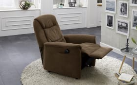 Leder-Fernsehsessel  HU-RV15024, braun, inkl. Funktionen