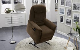 Leder-Fernsehsessel  HU-RV15024, braun, inkl. Funktionen