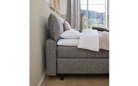 Boxspringbett Cushido, grau, 180 x 200 cm